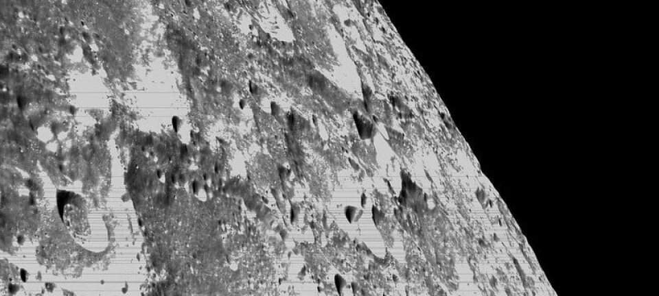 Orion photograph of lunar surface