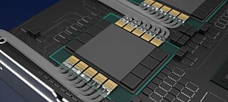 In this render, Ayar shows how it imagnies optical interconnects might be integrated into a GPU platform for scale out compute.