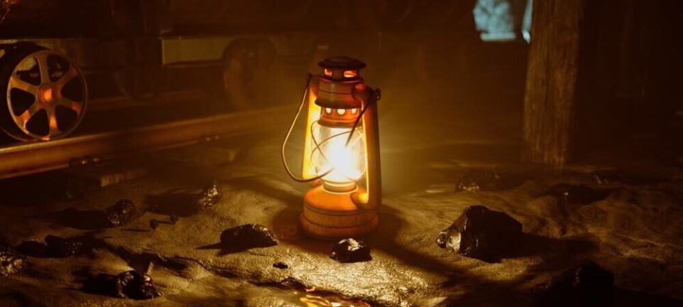 A lantern in acave. A conceptual interpretation/illustration for an article about text based 1970s game Zork. Shutterstock