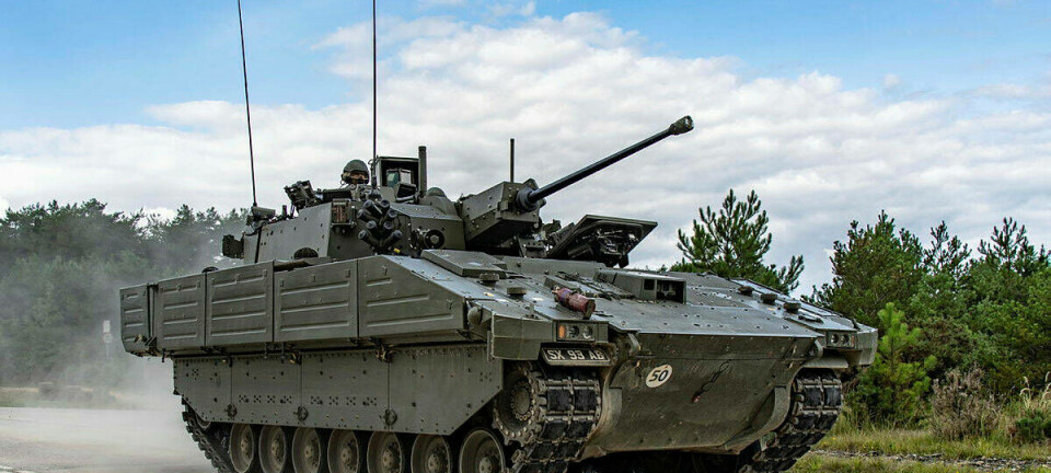 AJAX Armoured Fighting Vehicle being tested at the Armoured Trials and Development Unit (ATDU) facility at Bovington. Copyright: UK MOD © Crown copyright 2024
