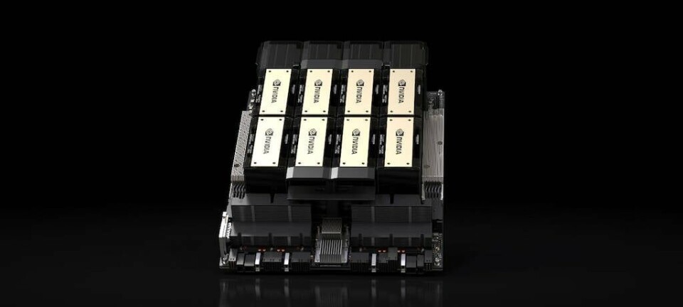 Nvidia's HGX H200 packs up to eight H200 SXM accelerators onto a single board.