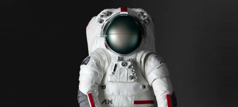 The The AxEMU suit. Image courtesy of Prada / Axiom Space