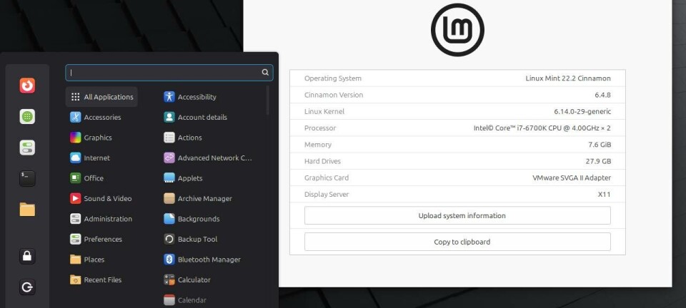 Mint 22.2 has a new version of Cinnamon, but it's not radically different
