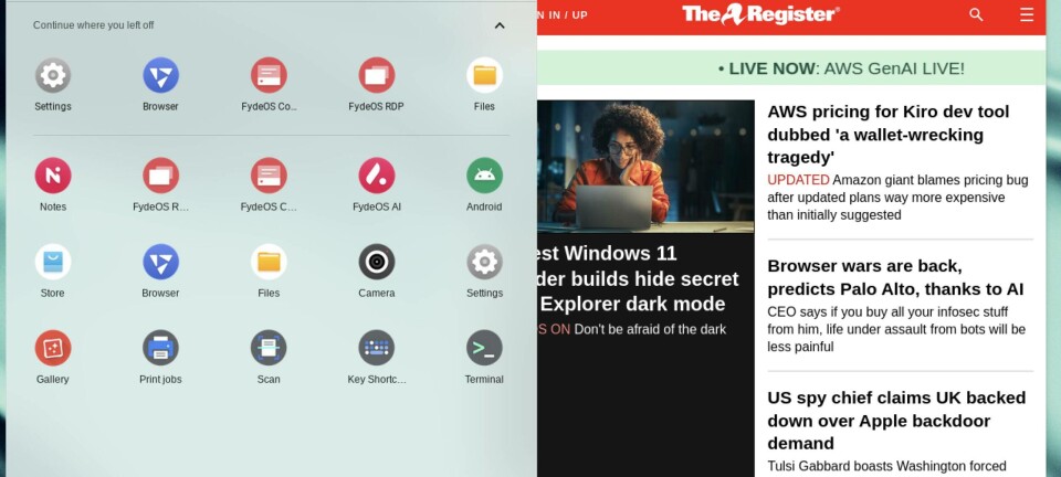 FydeOS: a very simple lightweight Linux, with Chromium and the Play Store. What more do you need?