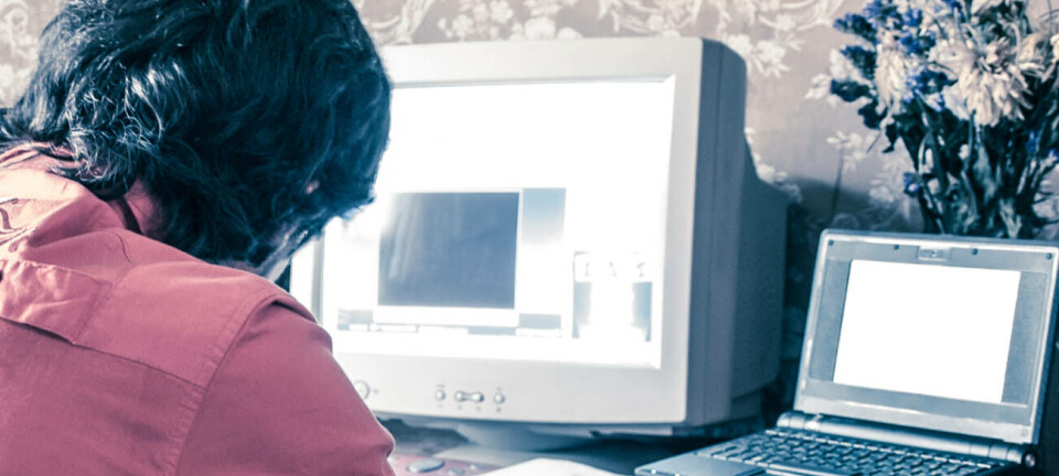 shadow IT - user sits at home in front of ageing unmanaged hardware