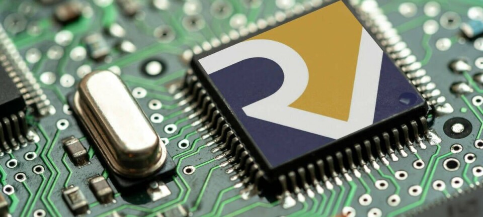 RISC-V logo on a chip