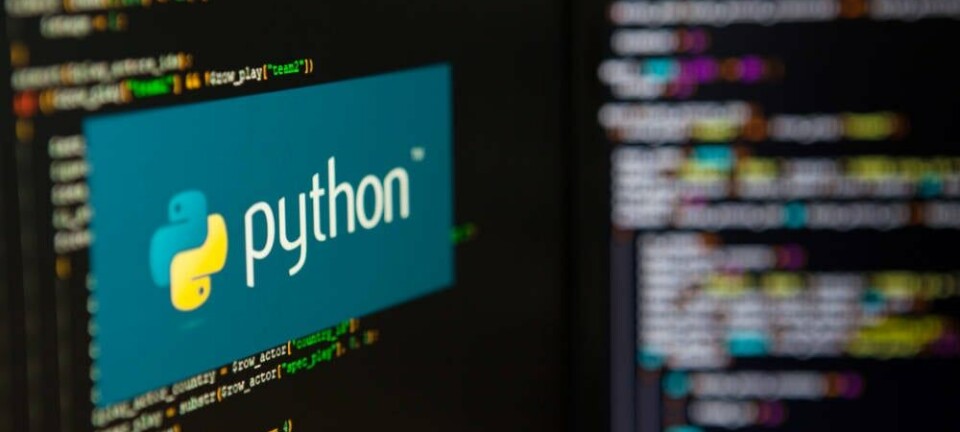 Python logo and code