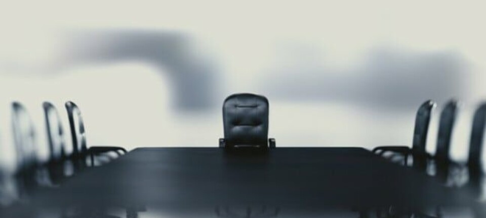 Boss's chair at conference table