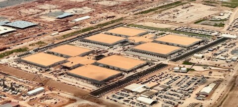 An arial view of OpenAI's StarGate 1 datacenter campus in Abilene Texas