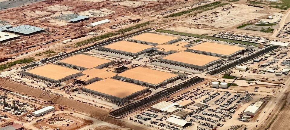 An arial view of OpenAI's StarGate 1 datacenter campus in Abilene Texas