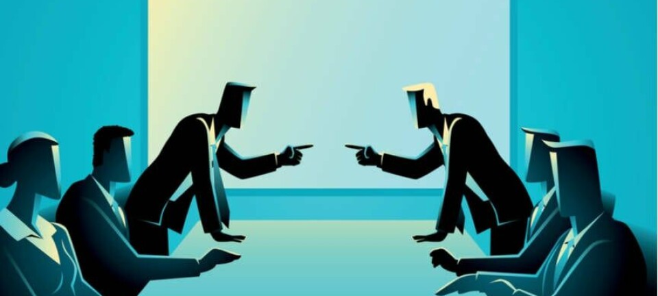 arguing in a meeting