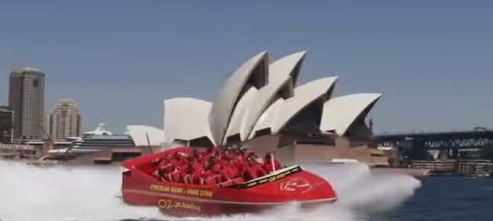 Jet boat on sydney harbour