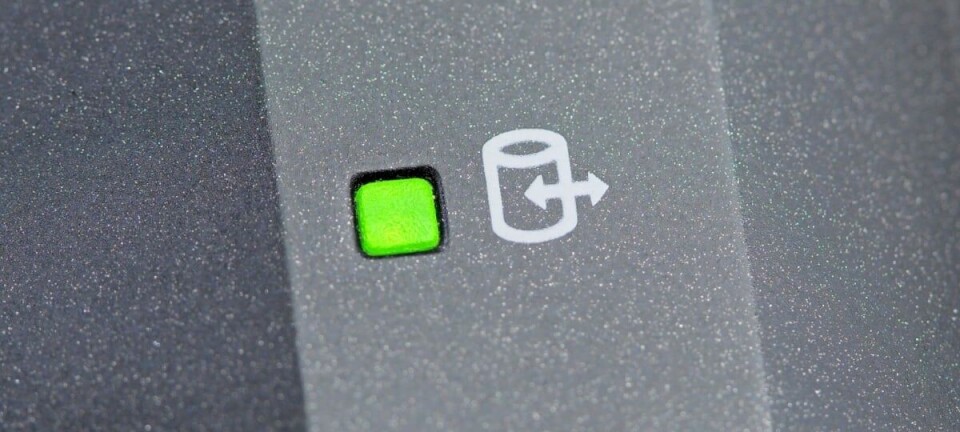 Disk indicator light