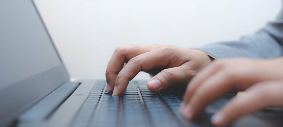 hands on keyboard