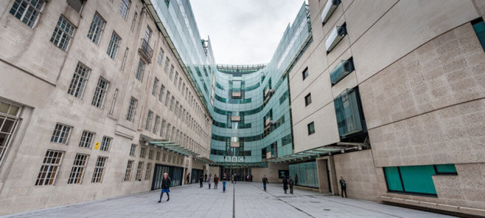 BBC broadcasting house photo via Shutterstock