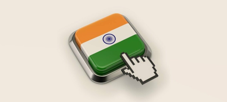 Indian flag button
