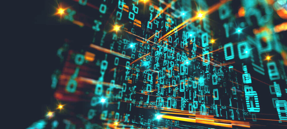 Abstract illustration of data moving