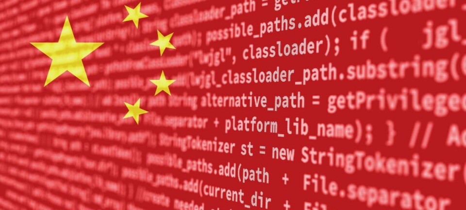 China flag with code