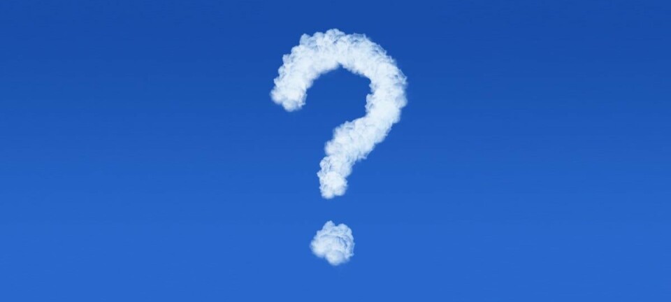 Cloudy question mark