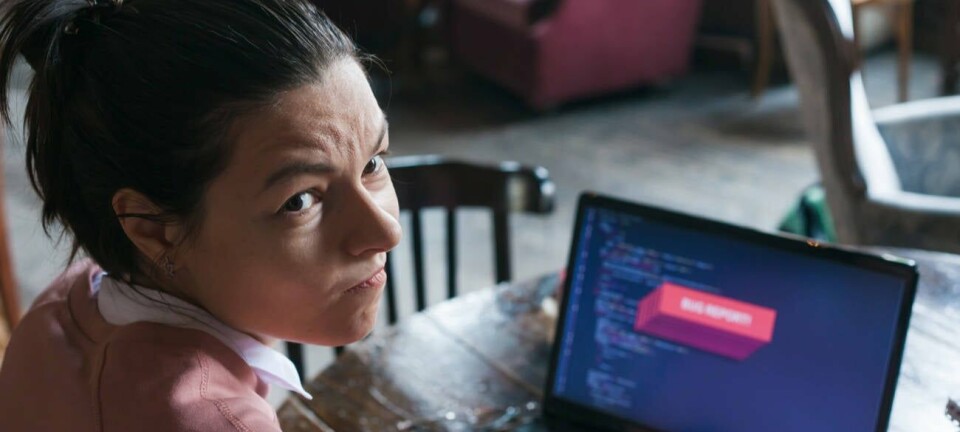 Someone upset that something on their laptop when wrong