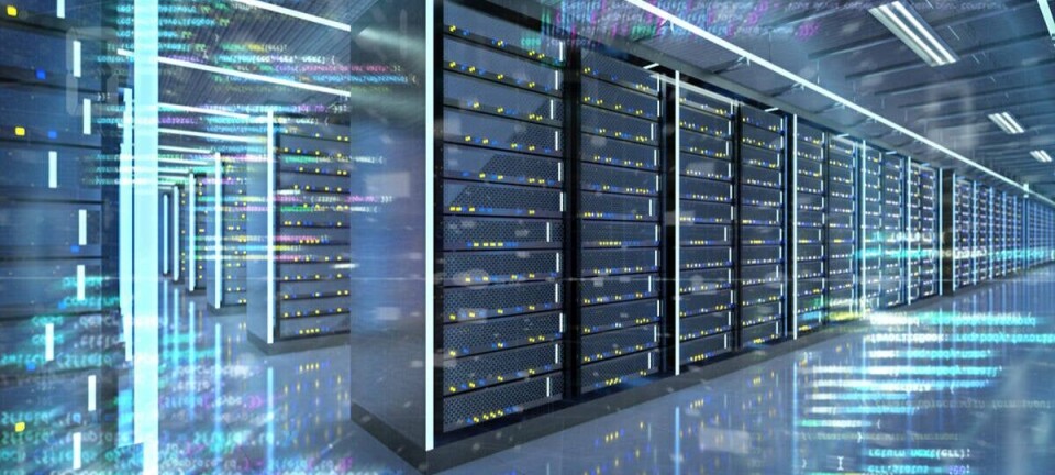 Abstract illustration of data flowing through a data center