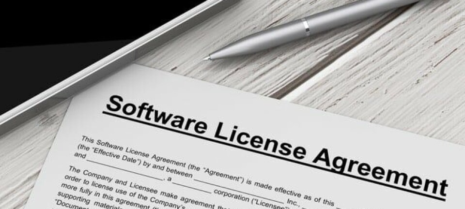 Software license image