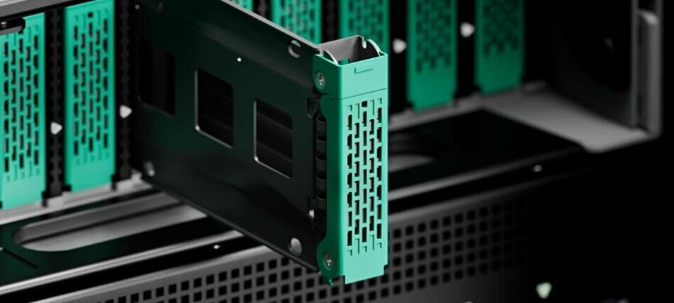 Close-up of Oxide's cloud server blade thing
