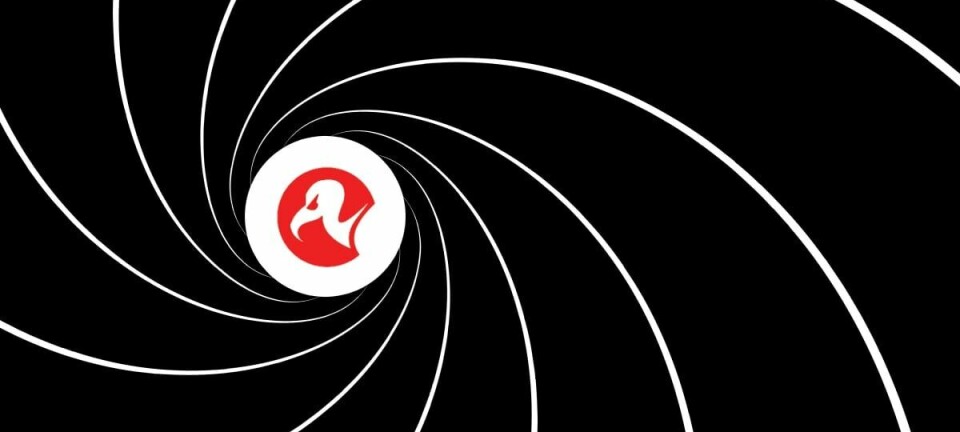 Bond-style riffle barrel view with Reg logo