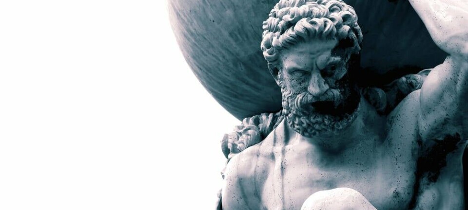 Atlas holding the earth