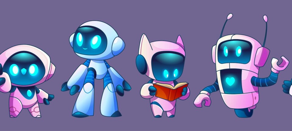 Cartoon illustration of robot AI agents
