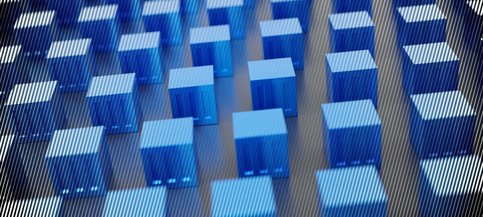 Abstract image of a set of containers