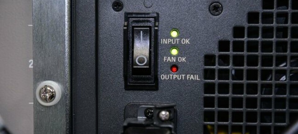 Power switch of server - Image