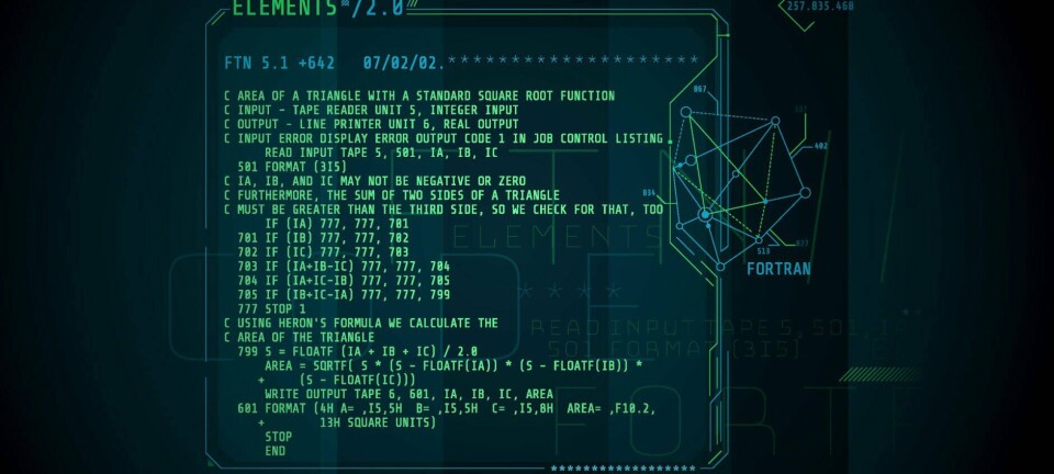 Example of Fortran code
