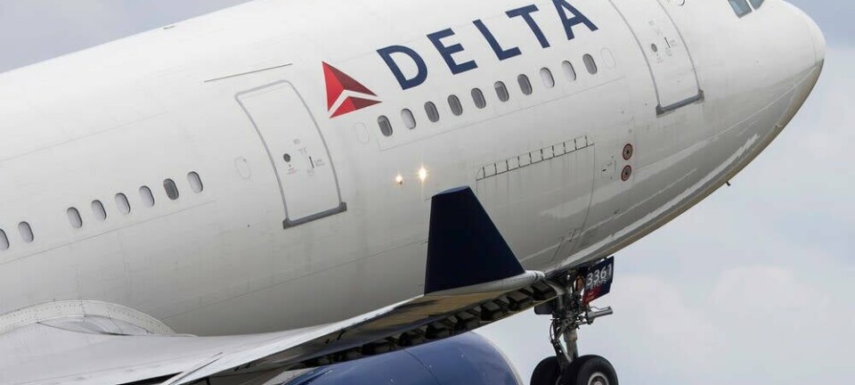 Close up of a Delta Air Lines plane