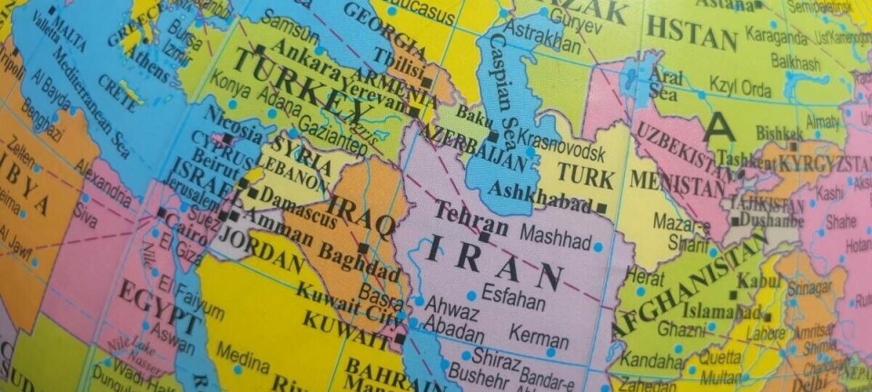 Map of central asia and middle east