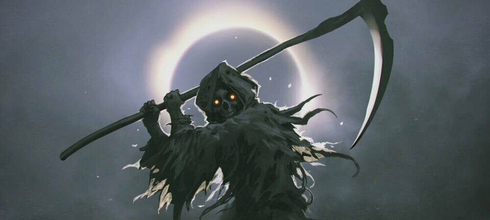 Illustration of a Grim Reaper about to swing a scythe