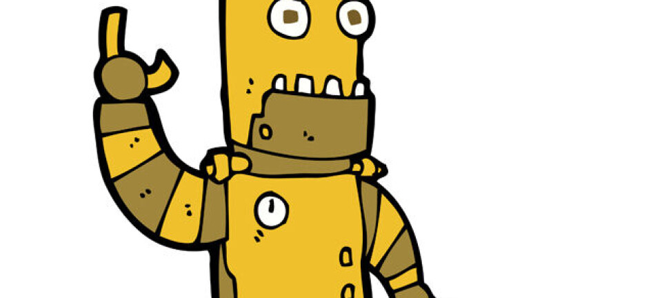 Gold robot photo via Shutterstock