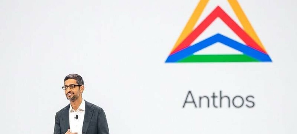Google CEO Sundar Pichai introduces Anthos as the Cloud Next event