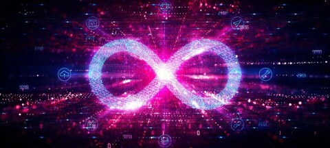 The CI/CD infinity loop logo in bright bold colors