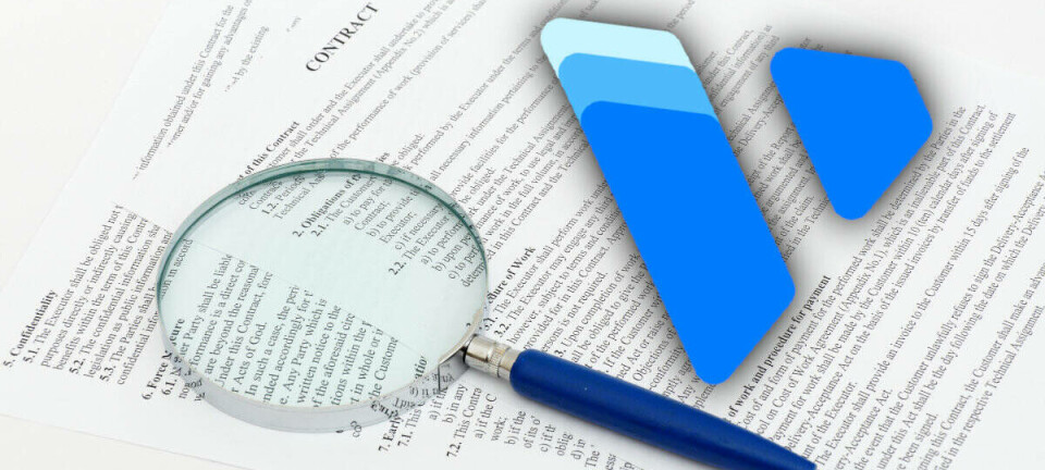 Combination of the Vultr logo and a generic contract