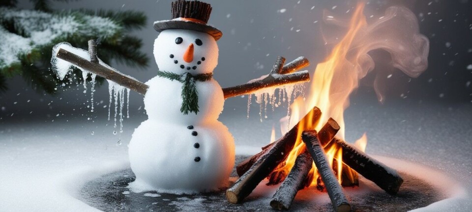 Melting snowman