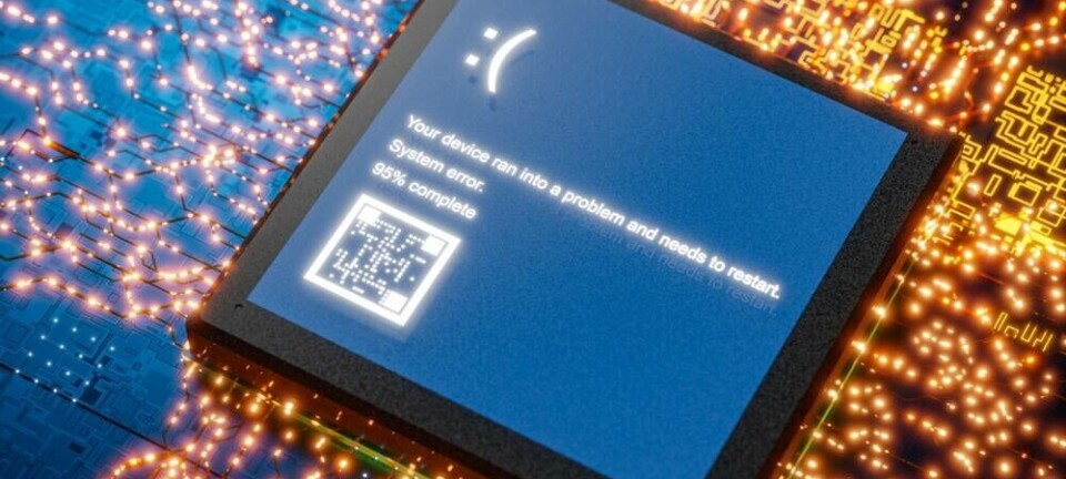 Abstract illustration of BSOD on a chip