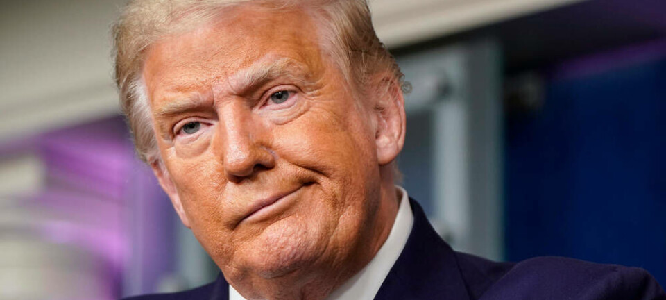Donald Trump looking sad