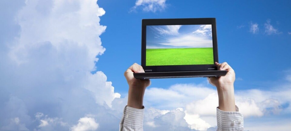 Laptop PC in the cloud