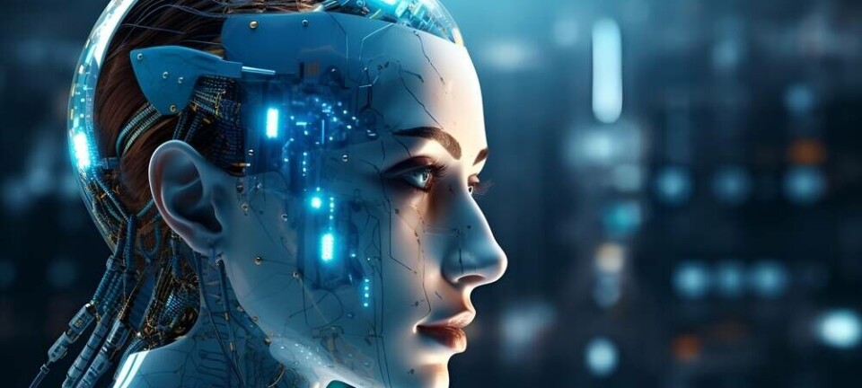 futuristic rendering of robot using ai