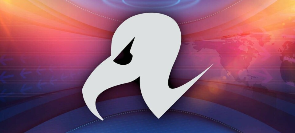 The Register's vulture logo superimposed over a generic TV news studio background