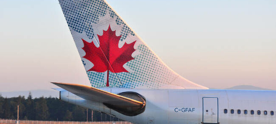An Air Canada plane from Shutterstock