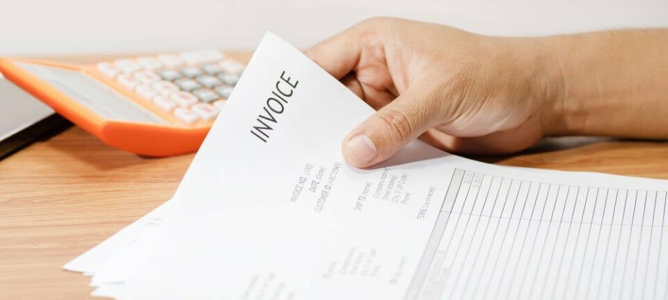A billing invoice