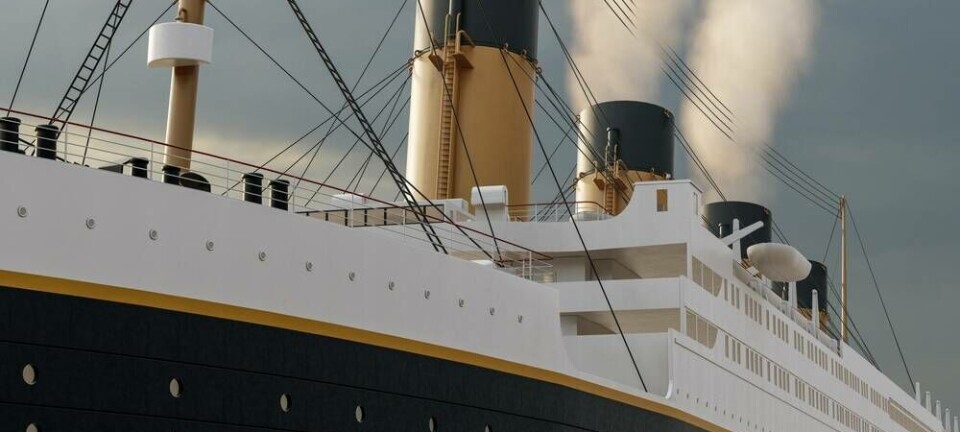 Computer rendering of the RMS Titanic