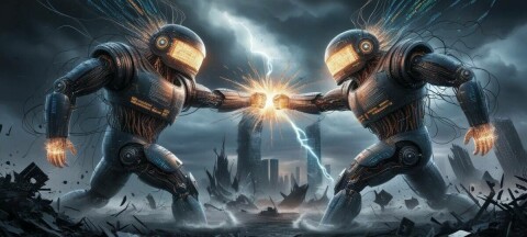 LLM-bots battling